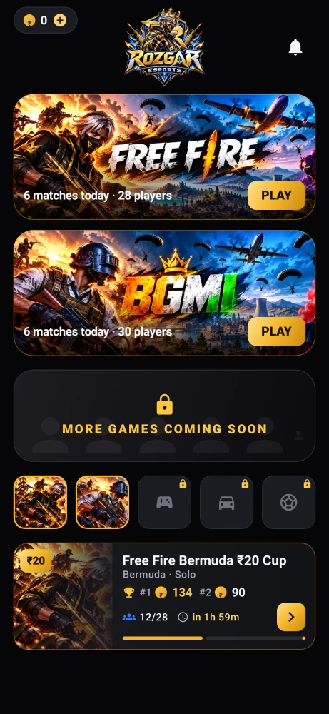 Home screen